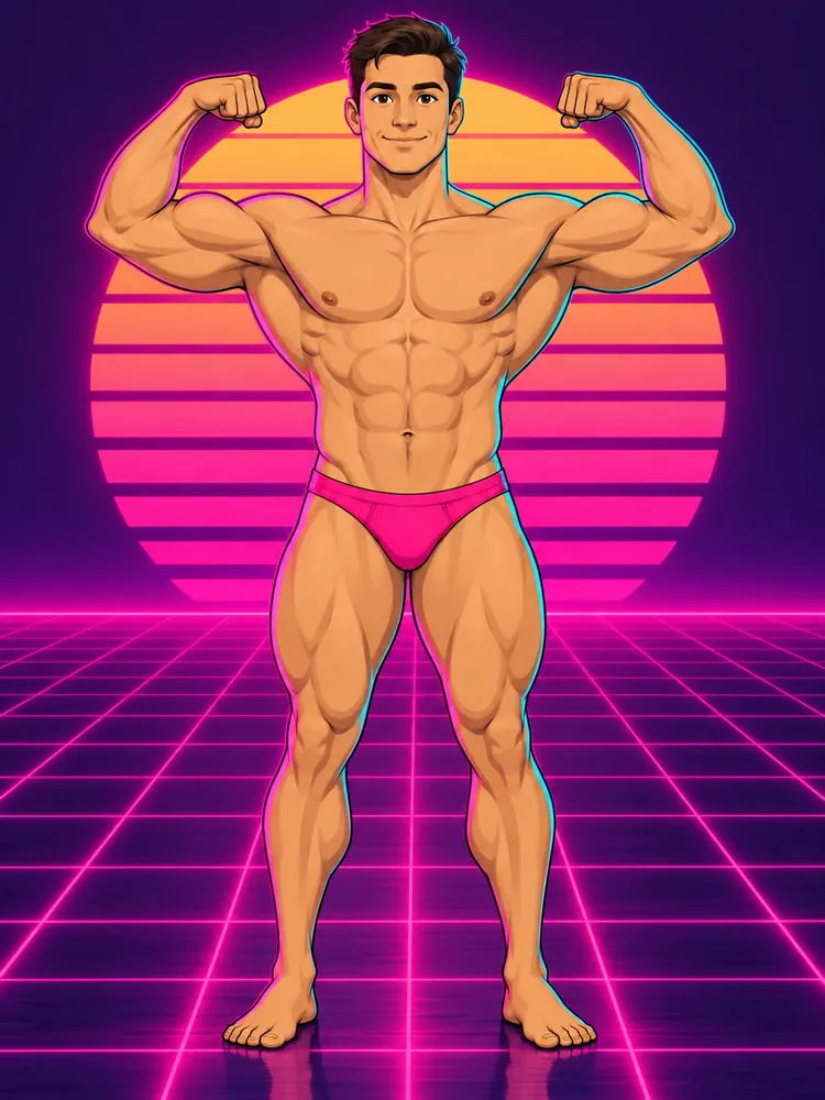 A front double biceps pose picture